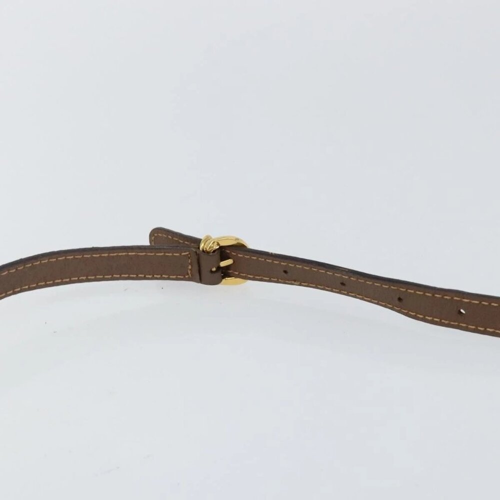 GUCCI GG Supreme Web Sherry Line Shoulder Bag PVC Beige Gold Red Auth bs29489 - Picture 9 of 16